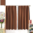 thumbnail image 3 of Stripes Curtains, Geometric Vertical Stripes Retro Style Black Orange Window Treatments, Rod Pocket Thermal Insulated Drapes 2 Panels Set for Bedroom Living Room Classroom, 72"W X 63"L, 3 of 8