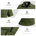thumbnail image 6 of Mens Polo Short Sleeve Casual Summer Structured Collar Fashion Relaxed Fit Dressy Polo, L, 6 of 6