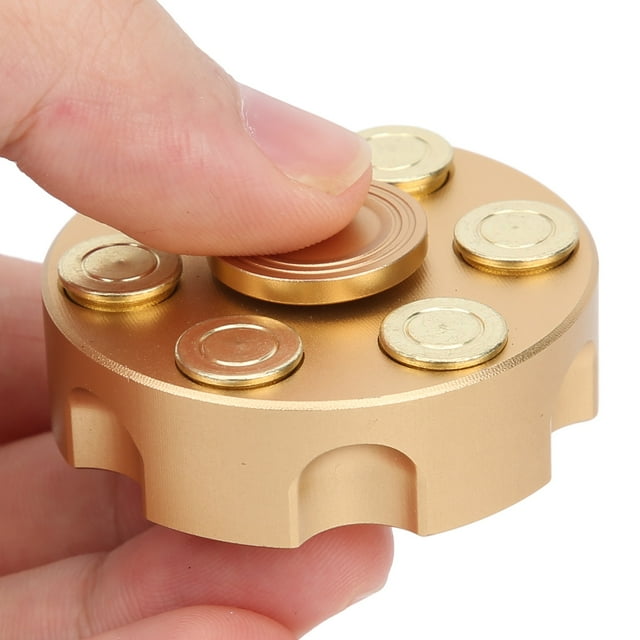 Top Mini Giroscopio de Dedo de Cobre Puro Desmontable Con Balas Giratorias Juguetes de Dedos para Adultos Niños