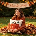 thumbnail image 4 of MYUNNIL Halloween Pumpkin Throw Pillow Cover, Soft 3D Fall Pumpkin Embroidery Plush Velvet Couch Cushion, Farmhouse Seasonal Home Decor for Sofa Bedroom Patio Office, 18 x 18", 4 of 8