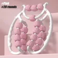 thumbnail image 1 of DEBGFS Rouleau de Massage Minceur pour Jambes Circulaires 20 Rondelles Outil d'Étirement Musculaire, Rose-20 Rondelles, 1 of 8