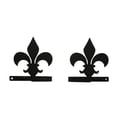 thumbnail image 1 of Village Wrought Iron CUR-TB-121 Fleur-de-lis Cravate Dos, 1 of 2