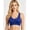 Blue, variant on Women's Gym Bra With Supportive Convertible Cup Moisture Wicking Wirefree Workout Sports Athletic Bras