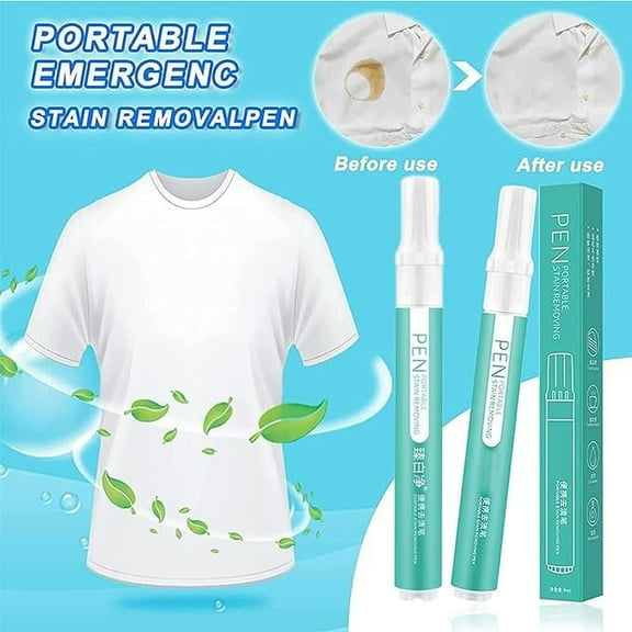 Bleach Pen, Bleach Pen for Clothing, Portable Bleach Pen for Clothing Stain Removal, Fabric Rust Stain Remover, Grease Stain Remover Wash Free Laundry