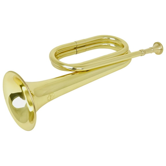 HEMOTON Bugle for Band Trumpet Bugle Bugle Beginner 34.00X11.10X10.50CM Golden