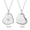 Silver, variant on Beautlace Reversible Heart Pendant Necklace for Women,18K Gold Plated Double-Sided CZ Love Heart Necklace,Love Jewelry Gift for Mom Wife Girlfriend