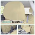 thumbnail image 4 of For 2019–2023 Hyundai Santa Fe FH Group Custom Fit Neoprene Waterproof Car Seat Covers - Front Seat Solid Beige, 4 of 5