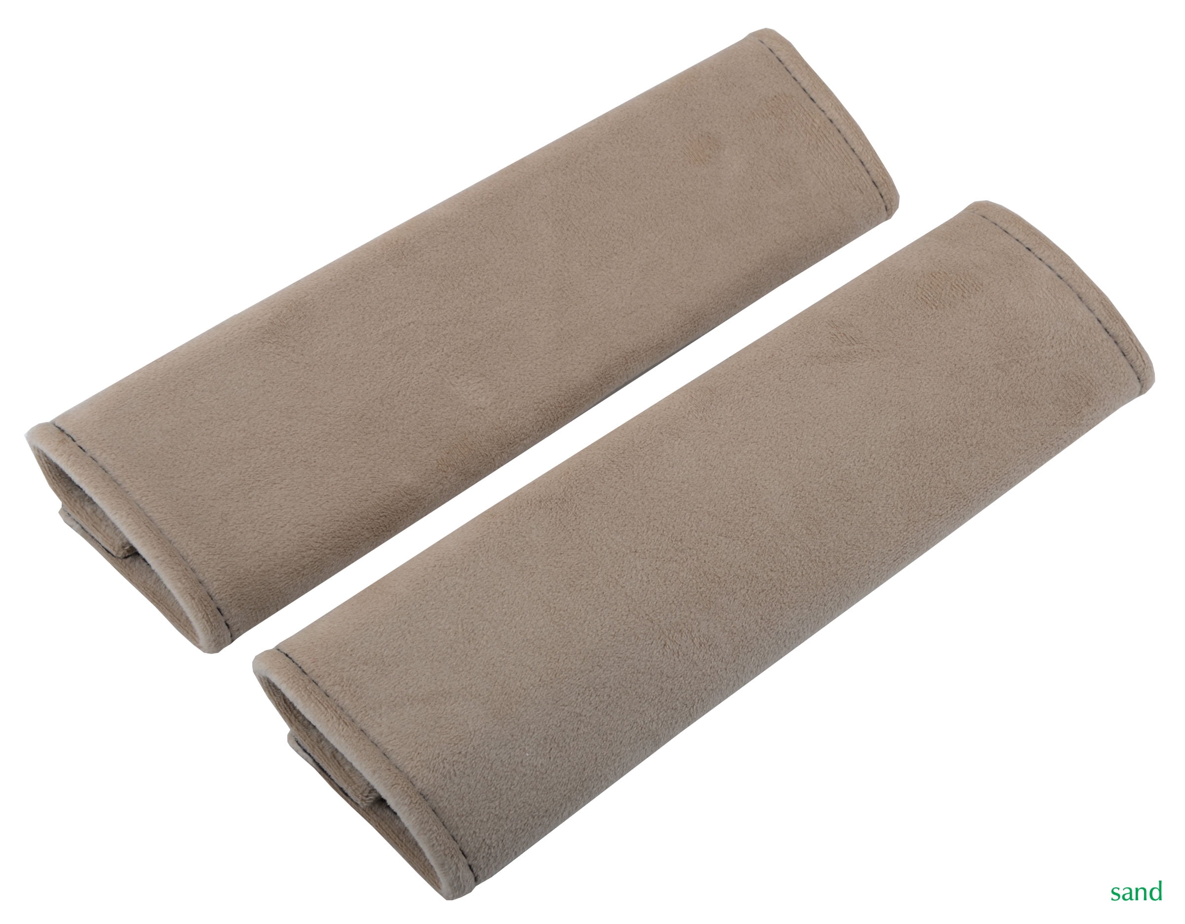 GELVTIC Soft Leather Seat Belt Covers For Adults - Shoulder Pad Neck Protector For Car, Truck, SUV & Airplane (Beige, 12.4 Inch) - View #3