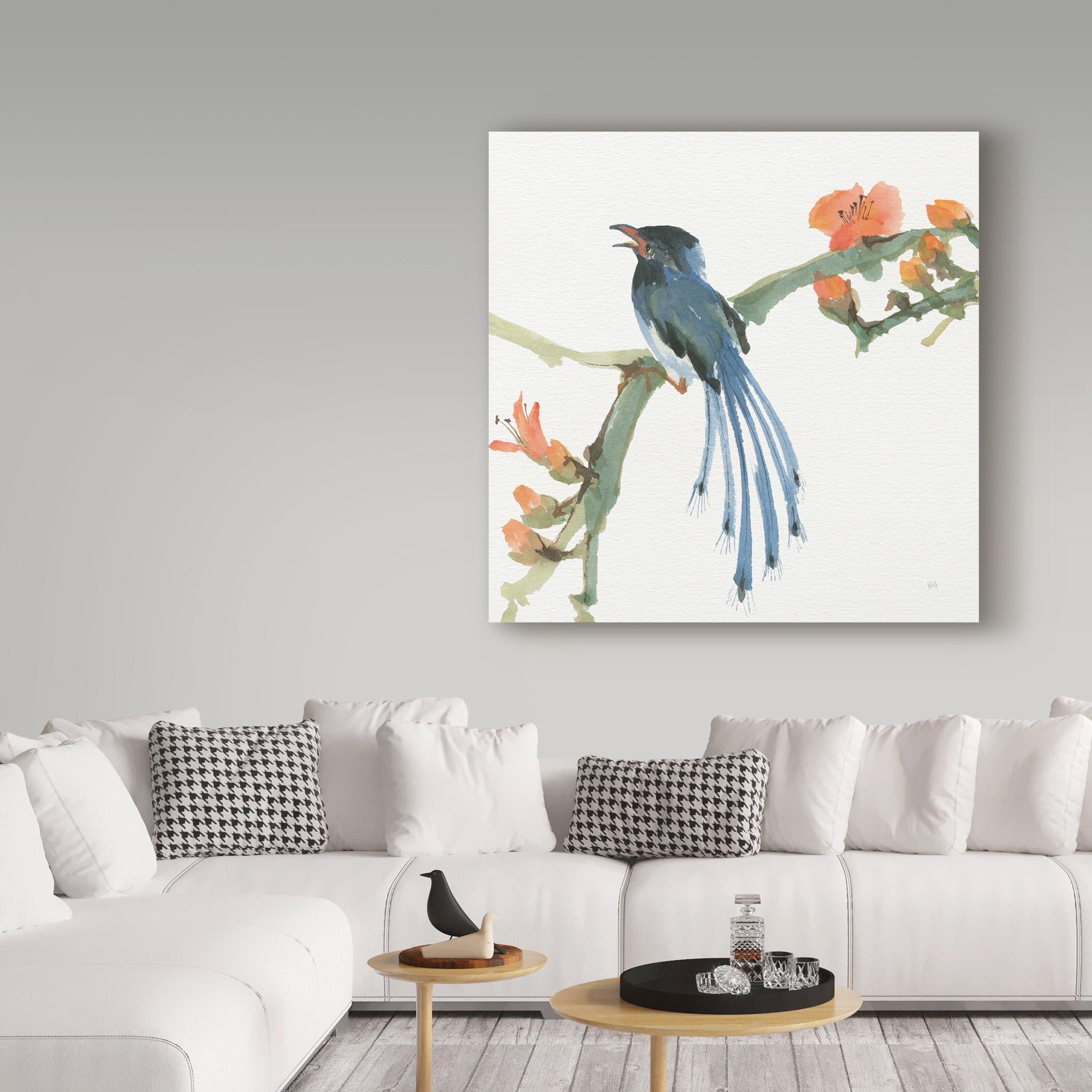 Trademark Fine Art 'Formosan Blue Magpie' Canvas Art by Chris Paschke