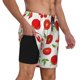 thumbnail image 2 of Fotbe Fresh Red Tomato Traje de Baño para Hombre – Shorts de Natación de Secado Rápido con Forro y Bolsillos-X-Large, 2 of 6
