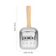thumbnail image 2 of GOOHOCHY Pala para arena de gatos de metal resistente, antiadherente, de acero inoxidable, con mango largo., 2 of 8