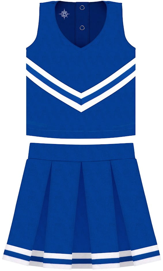 Creative Knitwear Royal Blue Cheerleader Costume For Girls - 3 Piece ...