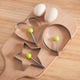 thumbnail image 2 of 10 Pack Stainless Steel Fried Egg Rings Set,Egg Shaper Pancake Form Mold Maker with Handle Non-Stick for Griddle Pan, 2 of 5