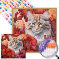 thumbnail image 1 of Kit AB Parcial Taladro Flores Y Gatos 5D 45x45cm, 1 of 9