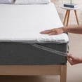 thumbnail image 1 of Cooling Gel Mattress Topper, Hypo-Allergenic Ventilated Design, Memory Foam for Back Pain Relief, CertiPUR-US Certified Queen Size Mattress Pad Cover, 1 of 5