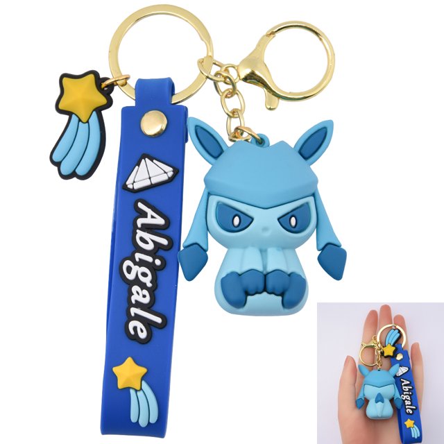 Llavero mexicano personalizado de dibujos animados 3D con correa para la muñeca, accesorios para coche, bolsa, adorno, muñeca, llaveros dorados de PVC, regalo, llavero 3D