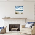 thumbnail image 3 of Stupell Industries Soft Clouds over Beach Nature Painting White Framed Art Print Wall Art, 24 x 24, 3 of 9
