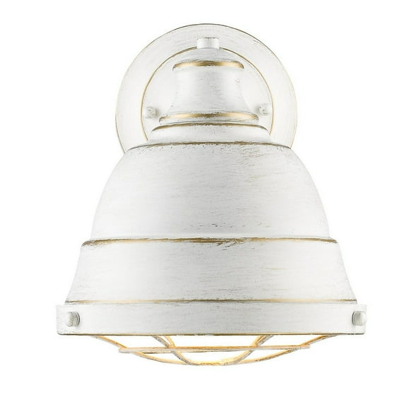 Golden Lighting Bartlett 1-light Wall Sconce in French White