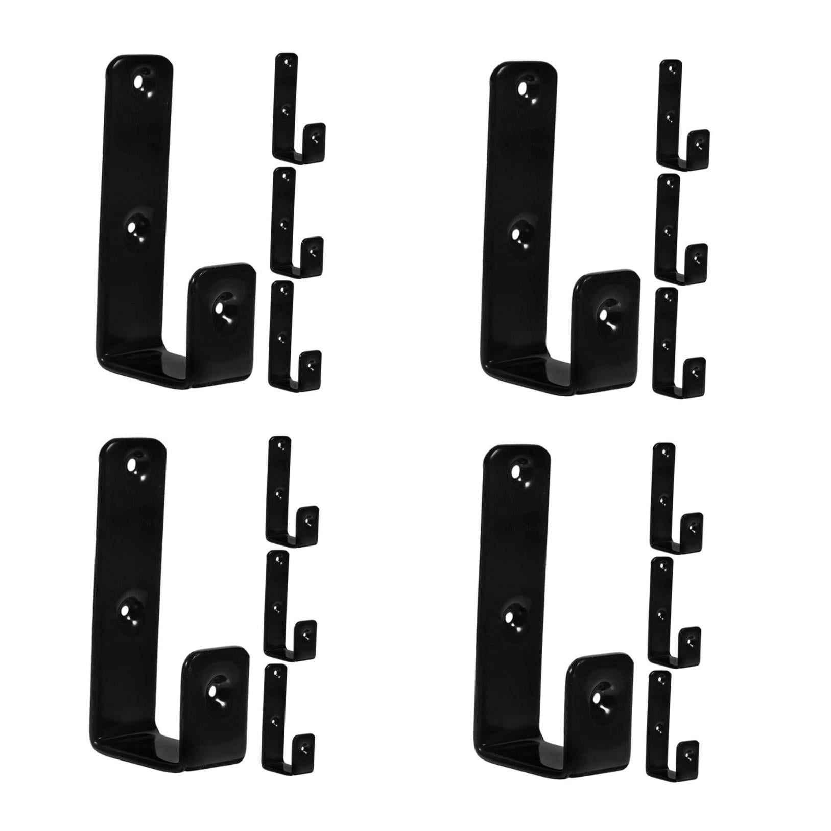 Raindrops 16 PCS Metal Ladder Brackets Bunk Bed Hooks Utility Hangers for Loft Bed Stairs Library Ladder Hardware