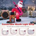 thumbnail image 2 of Gymax 8.4 ft Outdoor Inflatable Santa Claus w/Music Sound-synced Light Effect LED Lights Multicolor, 2 of 6