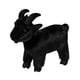 thumbnail image 5 of Peluche de animal decorativo, juguete suave de dibujos animados, compañero de juegos para el sofá del niño, recuerdos de la habitación negro y S, 5 of 9