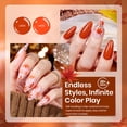 thumbnail image 4 of Set de esmaltes en gel Beetles Fall, 6 colores, naranja, marrón y burdeos, 4 of 8