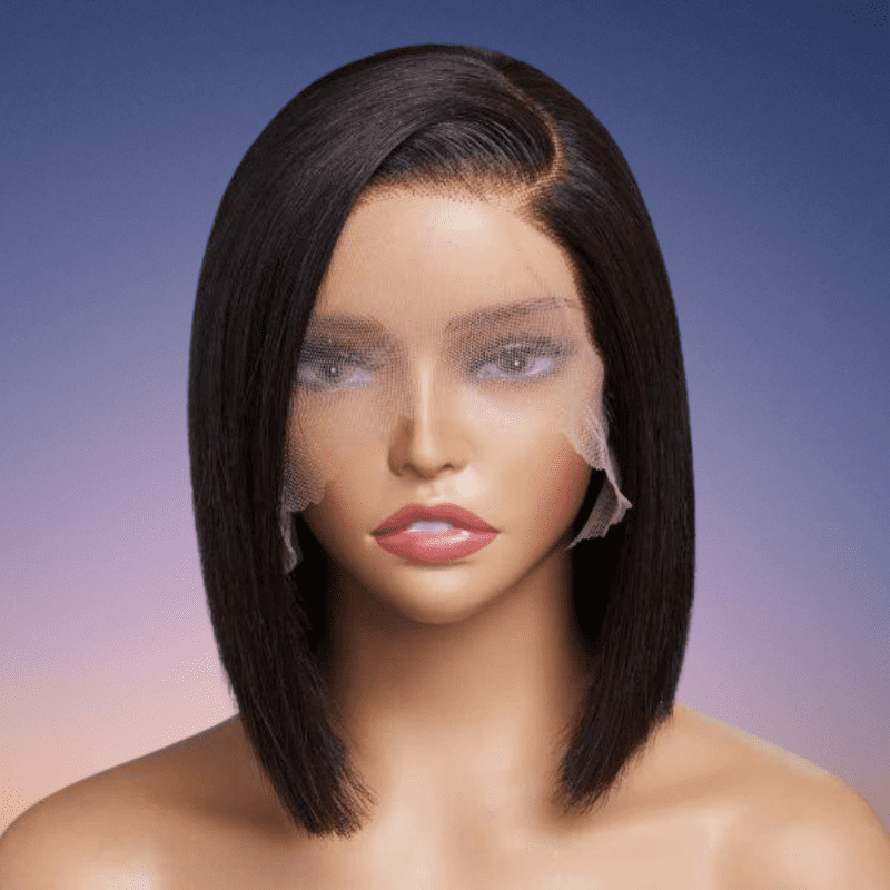 Supreme 13A Luxury Raw 100% Unprocessed Human Hair Bob Cut Wig (C-Part)- Layla
