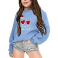 thumbnail image 4 of Mercatoo Girls Cute Pattern Sweatshirt Winter Christmas Print Casual Long Sleeve Pullover Sweaters Tops for 1 to 12 Years, 4 of 4