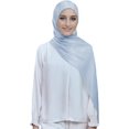 thumbnail image 5 of Women Premium Hijab Head Scarf Lightweight Shimmer Scarves Crepe Wedding Shawls Shiny Wraps for Evening Dresses, 5 of 6