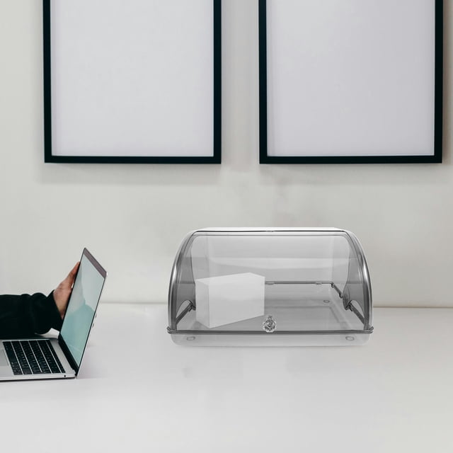 BRIGHTFUFU Caja De Almacenamiento Transparente De Plástico Con Para Llaves Y Joyas