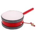 thumbnail image 1 of Luxshiny 1Ensemble Tambours pour Adultes Hochet Tambour Rond Design Traditionnel Instrument de Percussion Rouge, 1 of 8
