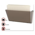 thumbnail image 4 of (2 pack) Deflecto Unbreakable DocuPocket Wall File Letter Size 14.5" x 3" x 6.5" Smoke 63202, 4 of 9