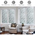 thumbnail image 2 of rabbitgoo Decorative Window Film, Frosted Privacy Window Sticker, Non-Adhesive Window Vinyl，Heat Control UV Blocking，Static Cling Sticker for Home Office，Peony Flower 17.5x78.7 inches, 2 of 8