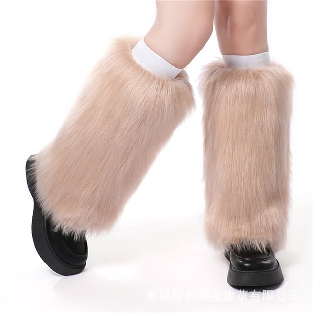 Txlixc Calentadores de piernas de invierno para mujeres, impresión de color sólido / tinte de corbata Txlixc moda