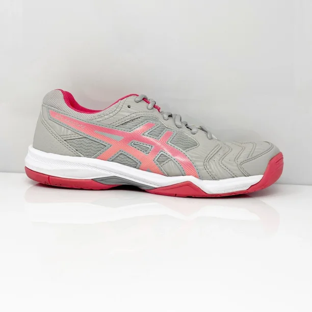Asics Womens Gel Dedicate 6 1042A067 Gray Running Shoes Sneakers Size 8.5