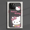 thumbnail image 3 of Bonita funda de teléfono de Hello kitty para iPhone, 15, 14, 13, 12, 11 Pro Max, mini, XS Max, XR, X, 8 Plus, SE, cubierta translúcida esmerilada, 3 of 5