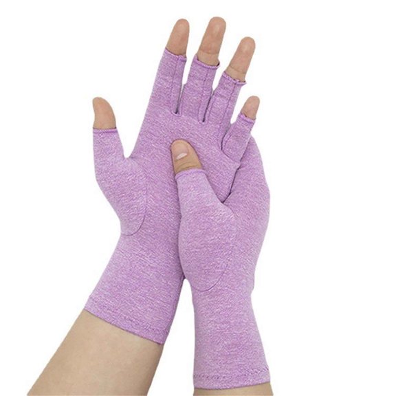 Mineart Compression Half-Finger Gloves Non-Slip Grip Size L Breathable Fabric for Cycling Fitness Workout & Outdoor Activities Hand Protection 1 Pair