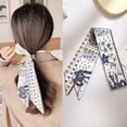 thumbnail image 2 of Bufanda de seda francesa diadema retro feminidad atado bolso cinta serpentina larga diadema lazo accesorios para el cabello 90cm, 2 of 2