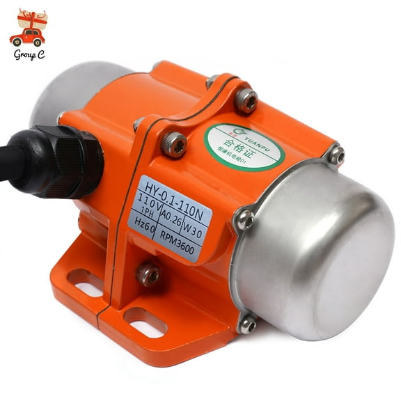 30W Concrete Vibration Motor AC 110V Aluminum Alloy for Shaker Table 3600rpm