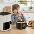 thumbnail image 3 of TINKLE WELL Air Fryer, 6-Quart 12-in-1 Multi-Cooker with Viewing Window for Oil-Free Frying, Baking & Dehydrating, Up to 400°F, Beige, 3 of 8
