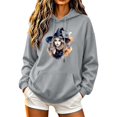 thumbnail image 2 of Ynynloco Halloween Sweatshirt Pullover Top for Women Graphic Long Sleeve Casual Hoodie Fall Daily Wear, 2 of 5
