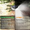 thumbnail image 2 of 4 Packs Outdoor Solar Lamp, Outdoor Solar Light, 100 LED Solar Outdoor Lighting, 3 Modes Outdoor Solar Spotlight with Motion Sensor, Outdoor Solar LED, 2 of 5