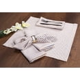 thumbnail image 3 of Native Fab 4 Pack Farmhouse Stripe Table Napkins - Cotton Soft Absorbent - 18x18 inches - Ink Blue, 3 of 6