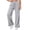 Light Gray, variant on Women's Lightweight Wide Leg Sweatpants Mid Rise Drawstring Loose Casual Lounge Pants, Black S-2XL