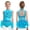 Blue Green, variant on Girls Jazz Latin Tutu Leotard Rhinestones Cutout Back Feather Skirt for Ballet Dance Galas Pageants Yellow 6