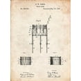 thumbnail image 2 of Borders, Cole 15x18 Black Ornate Wood Framed with Double Matting Museum Art Print Titled - PP732-Vintage Parchment Bemis Marching Snare Drum and Stand Patent Poster, 2 of 4