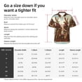 thumbnail image 6 of Lsque Western Rabbit Cowboy pattern Hawaiian Shirt for Men, Unisex Summer Beach Casual Short Sleeve Button Down Shirts-X-Large, 6 of 9