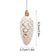 thumbnail image 4 of Adornos Navideños de Frutos Secos Pintados - Paquete de 5 Adornos con Lentejuelas Doradas para Árboles, Paredes y Chimeneas | Decoración para Fiestas Navideñas de 9,1 X 3,8 Cm, 4 of 5