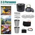 thumbnail image 4 of Soidarity Kit de utensilios de cocina para acampar para 2-3 personas Juego de cocina para acampar al aire libre para mochileros Senderismo Picnic Pesca Accesorios de cámara y óptica Soidarity OD013307-00, 4 of 6