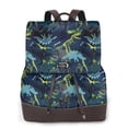 thumbnail image 1 of Balery Cartoon Dinosaur Mochila de Cuero para Mujeres, Gran Capacidad, Bolsa de Viaje Multifuncional, Mochila de Cuero y Bolsa de Hombro para Mujeres, 1 of 4